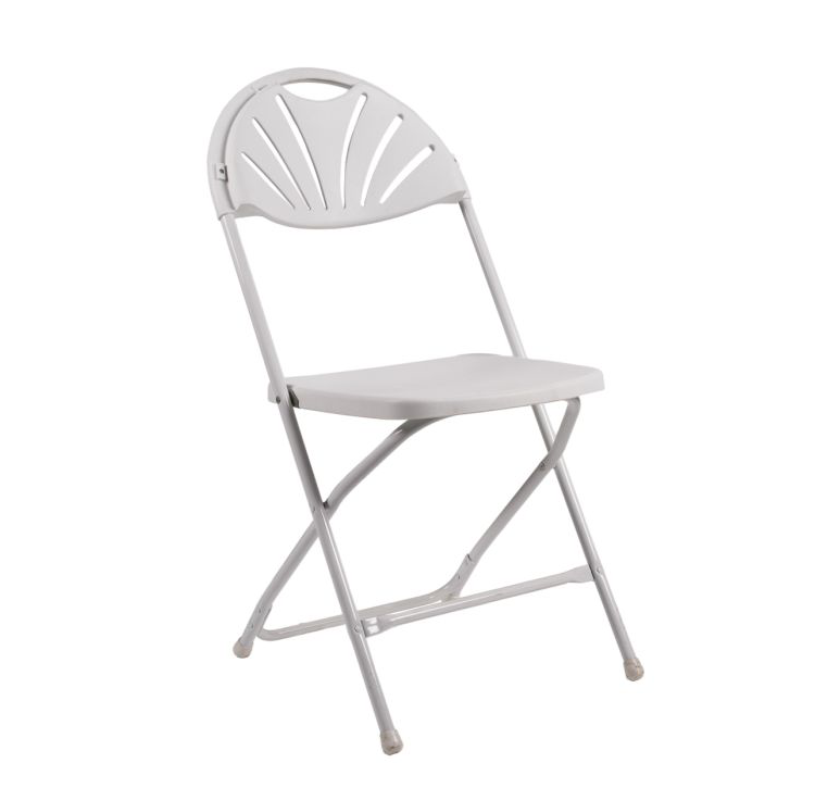 White Fan Back White Chairs